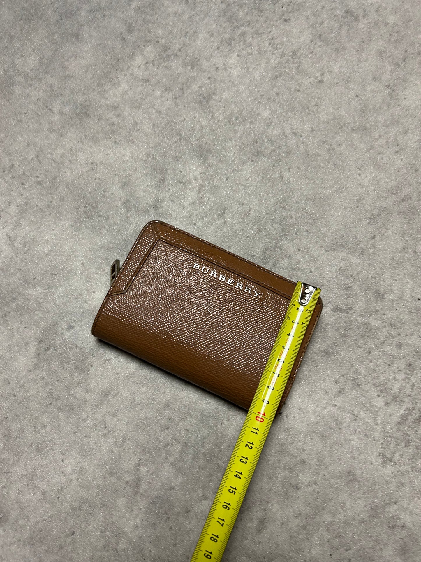Porte feuille Burberry en cuir marron