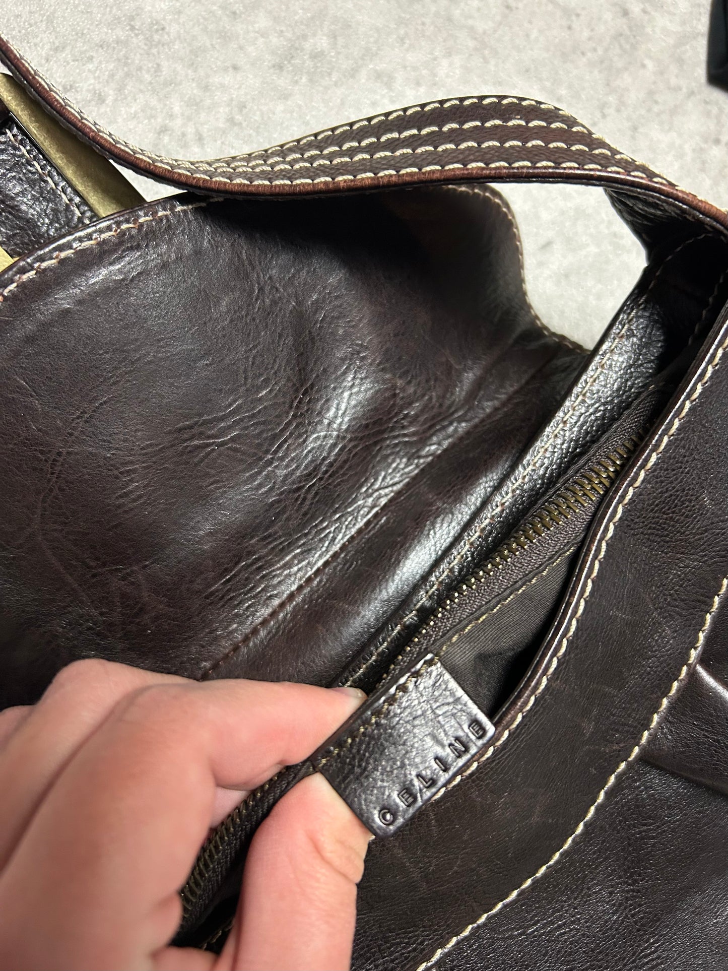 Sac à main Céline - marron - cuir