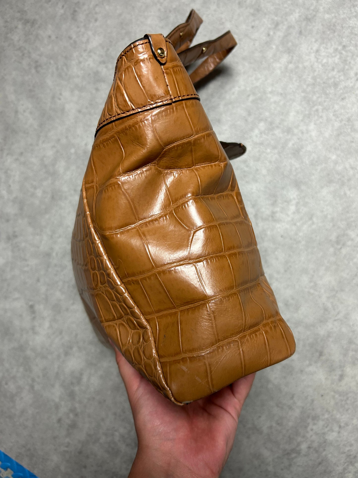 Sac à main - Ralph Lauren - écaille marron claire