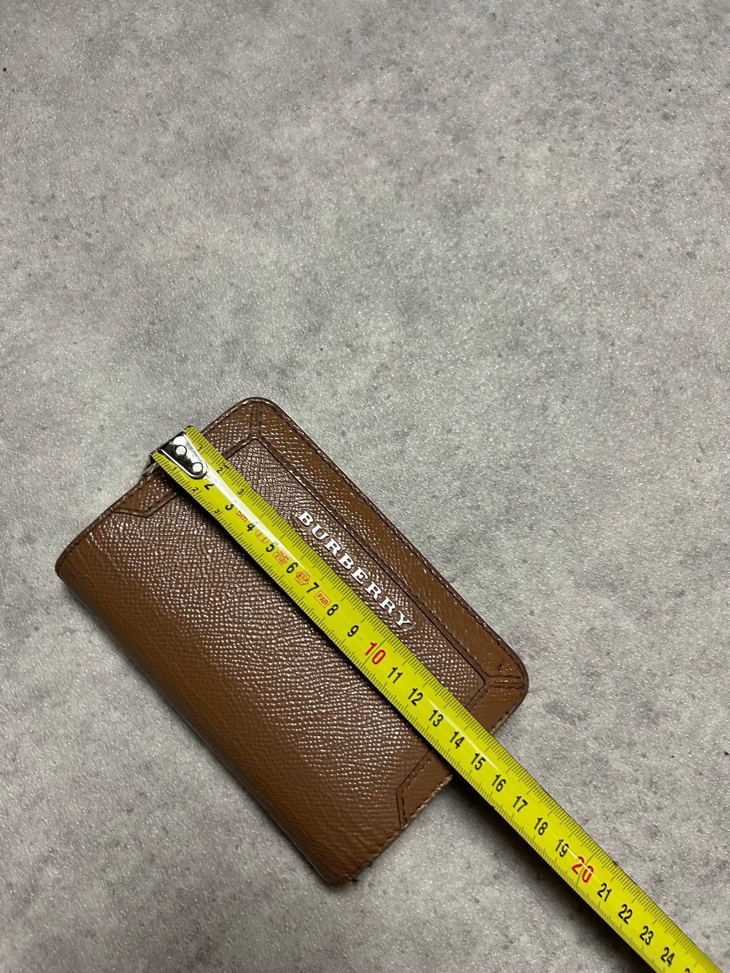 Porte feuille Burberry en cuir marron