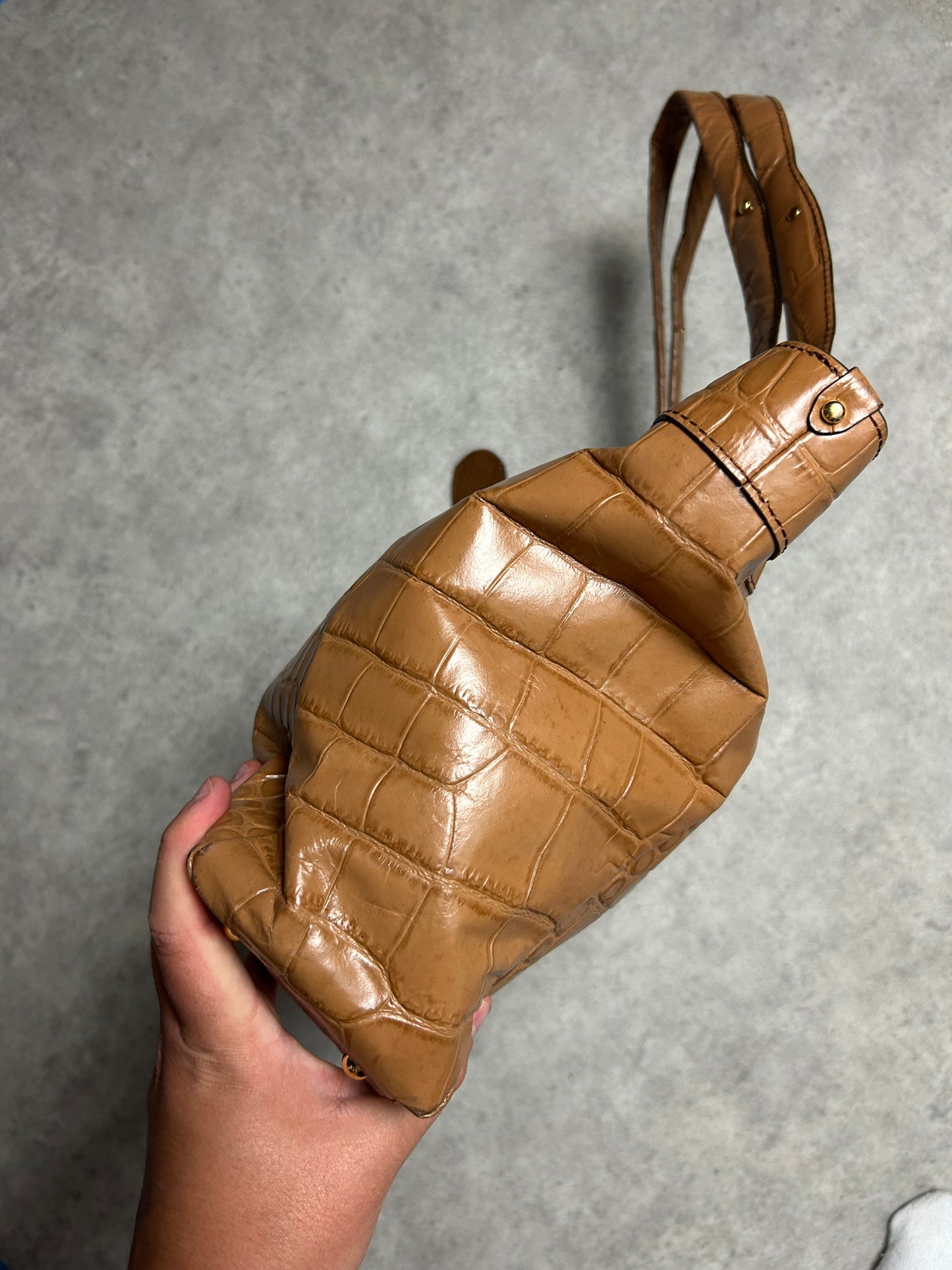 Sac à main - Ralph Lauren - écaille marron claire