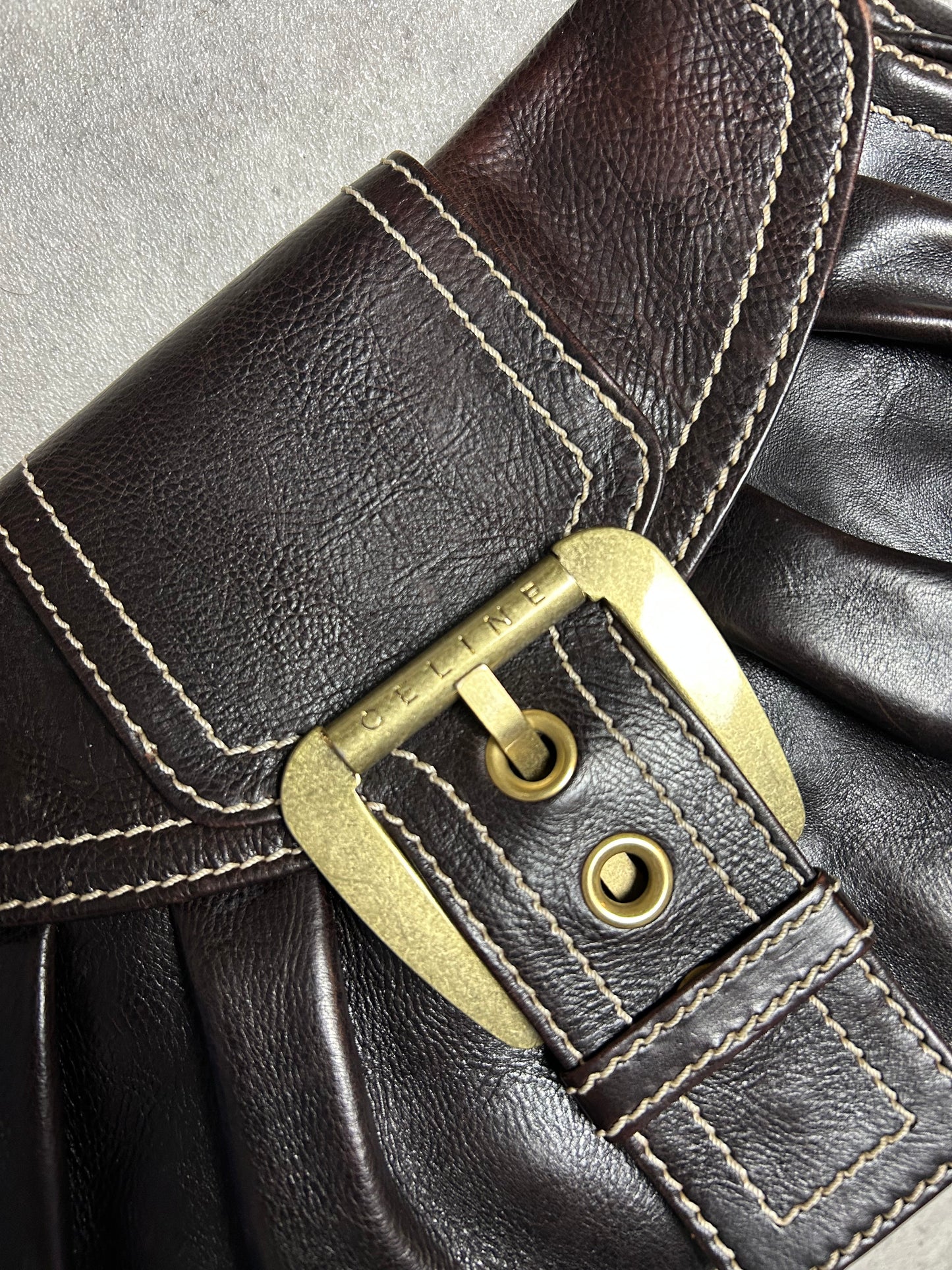 Sac à main Céline - marron - cuir