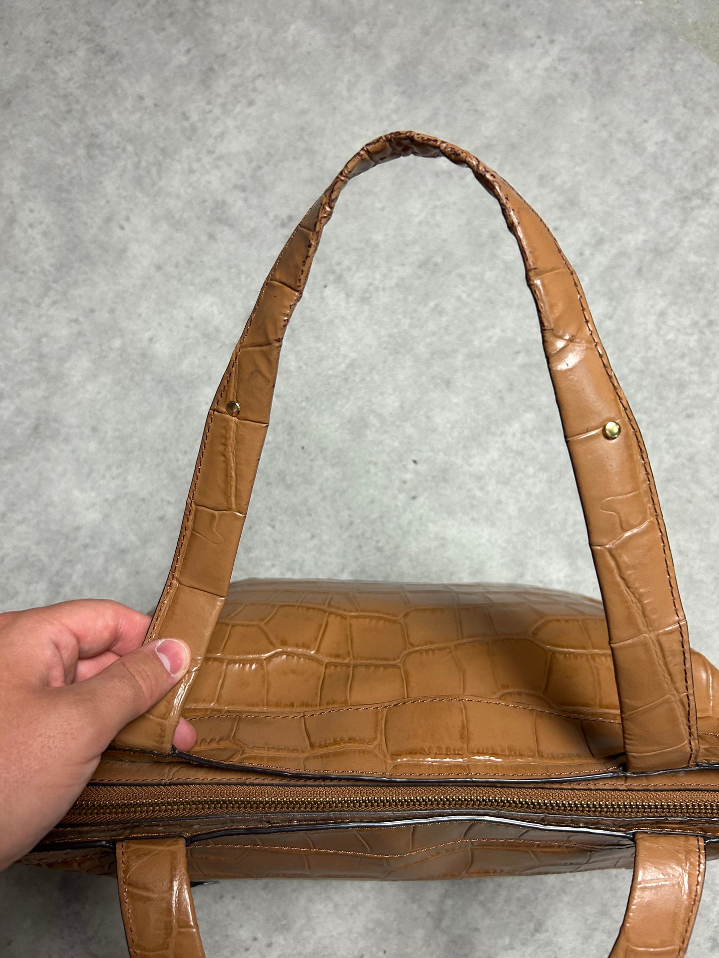 Sac à main - Ralph Lauren - écaille marron claire