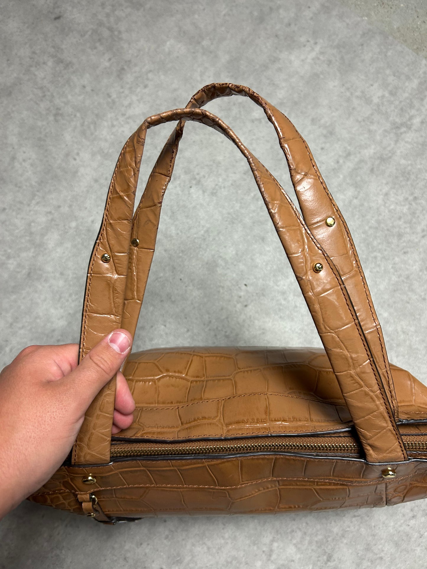 Sac à main - Ralph Lauren - écaille marron claire