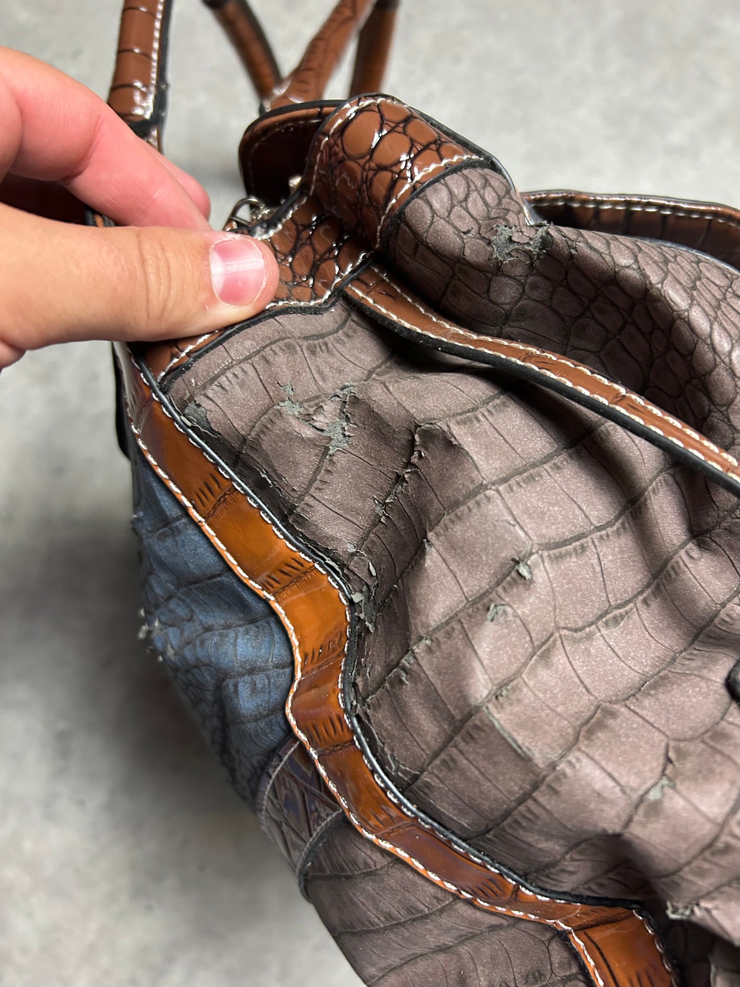 Sac à main Guess écaille vintage y2k