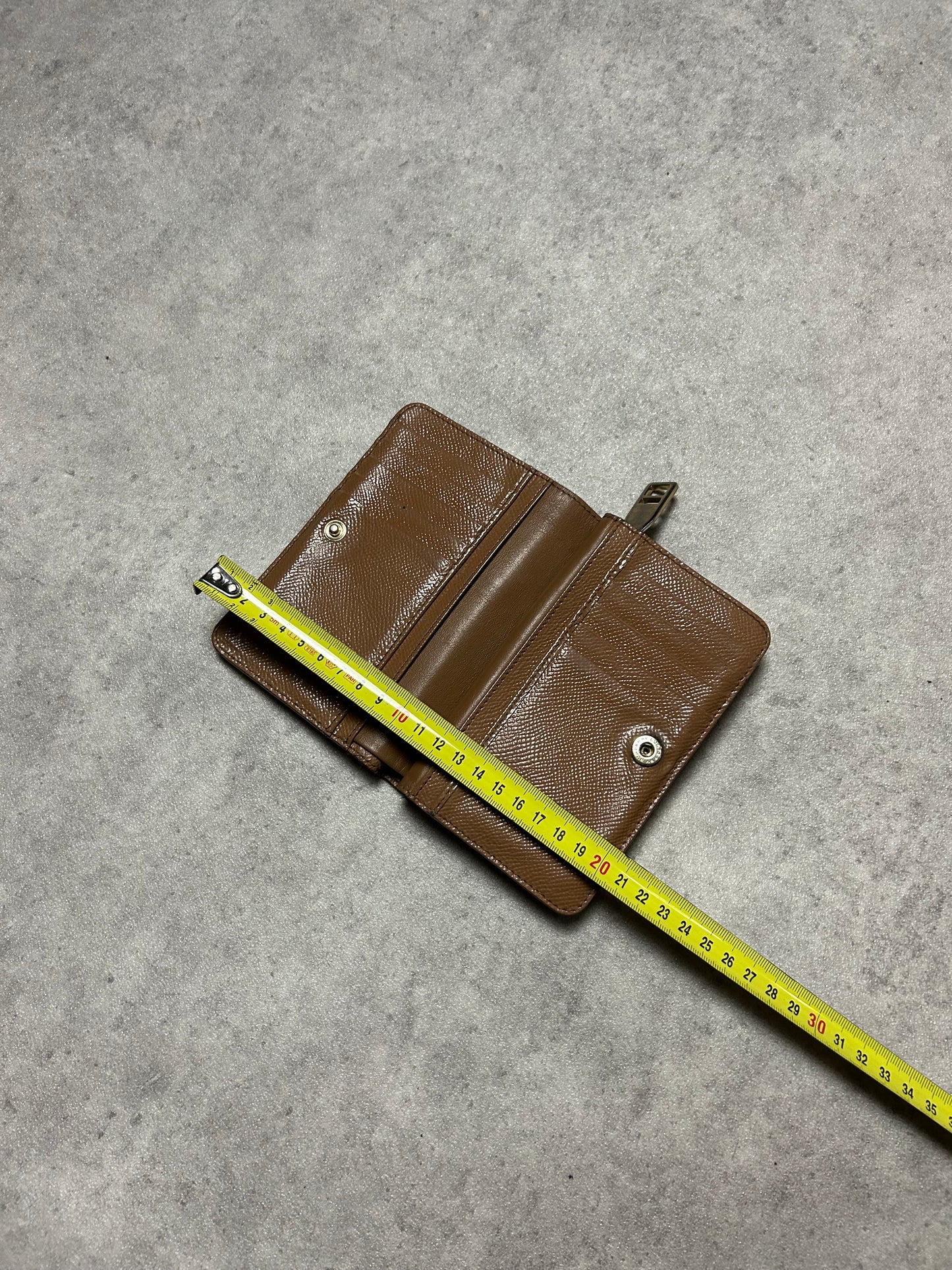 Porte feuille Burberry en cuir marron
