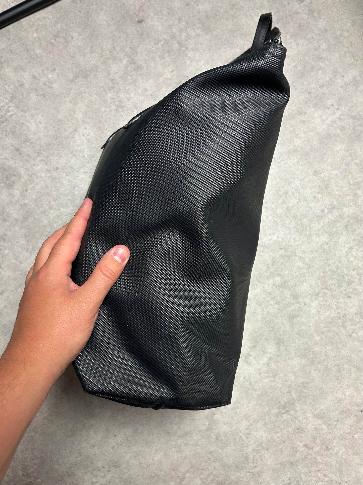 Sac à main Lacoste cabas en cuir noir