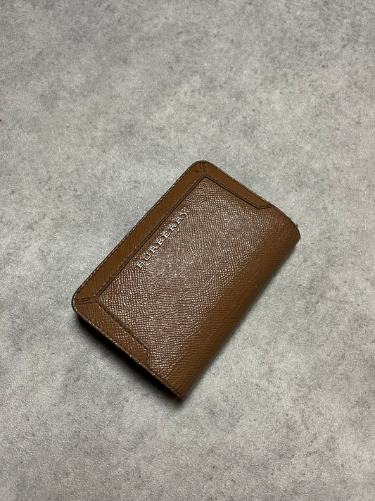 Porte feuille Burberry en cuir marron