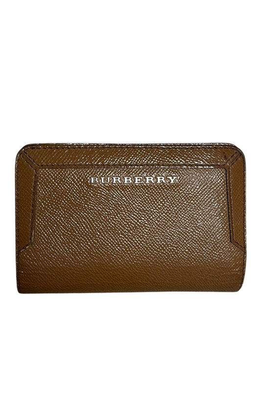 Porte feuille Burberry en cuir marron